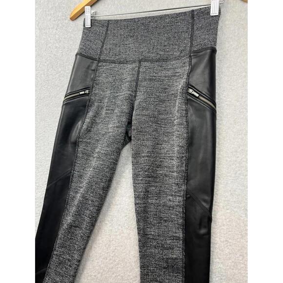 Athleta Herringbone Luxe Moto Drifter Leggings Womens XS Baddie Grunge - Picture 2 of 12
